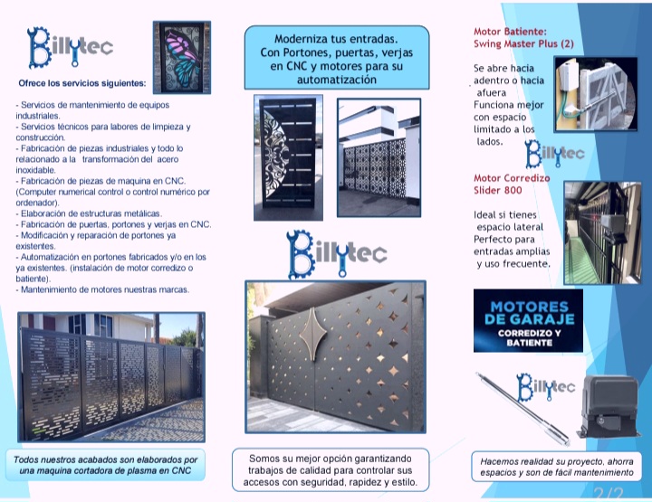 Puertas, Portones, verjas